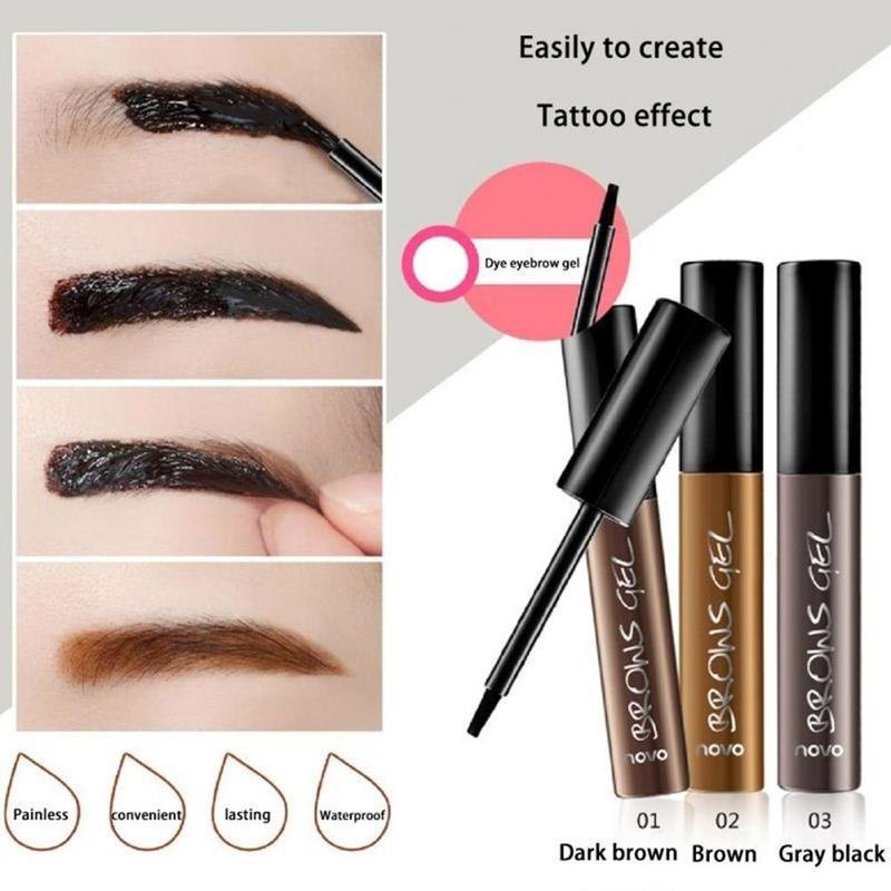 Peel Off Brown Black Eye Brow Tattoo Tint