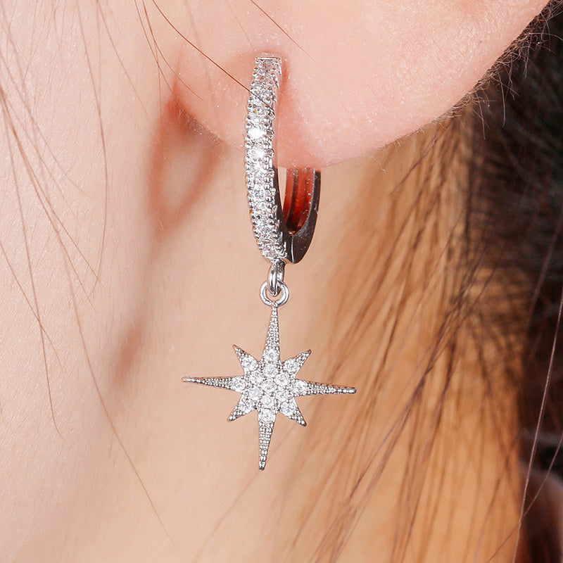 Moon Asymmetric Earrings