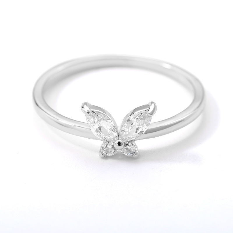 Zircon Butterfly Rings