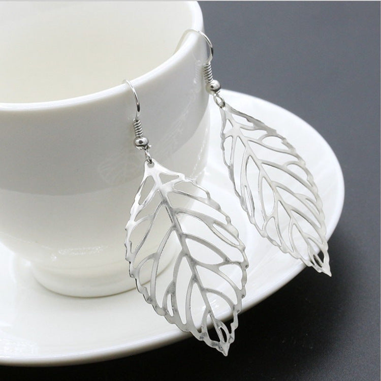 Series Metal Leaf Earrings