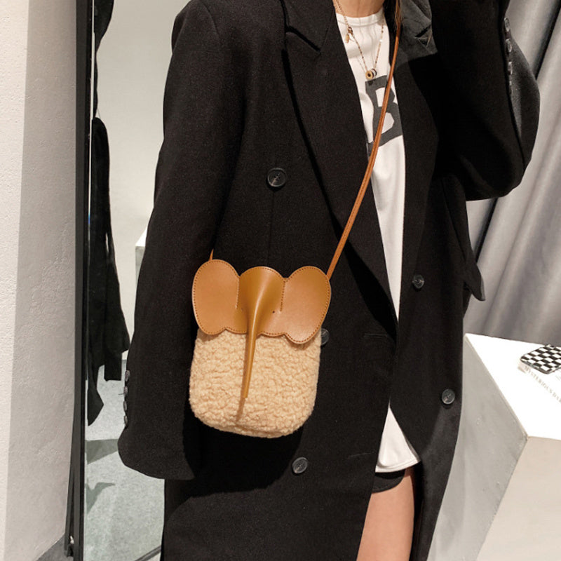Cute Elephant Trunk Crossbody Shoulder Bags
