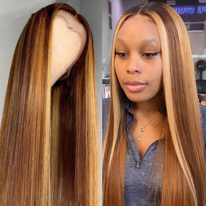 Mid-length Straight Hair Wigs