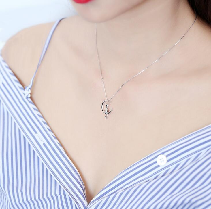Cubic Zirconia Charm Necklace