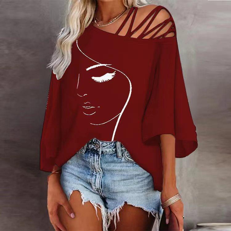 Stitching Loose Casual Tops