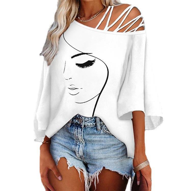 Stitching Loose Casual Tops