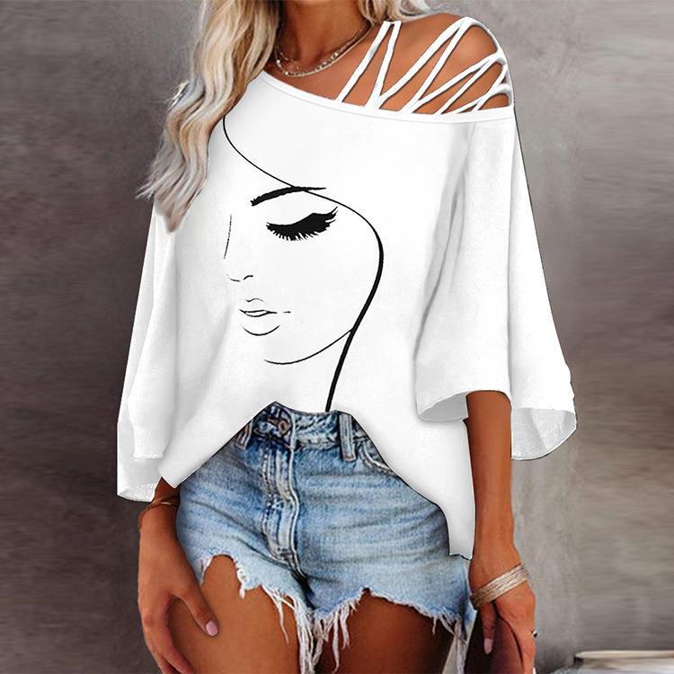 Stitching Loose Casual Tops