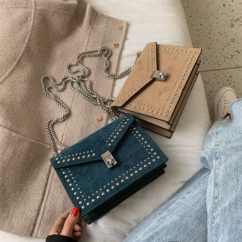 Leather Scrub Small Shoulder Messenger Bags