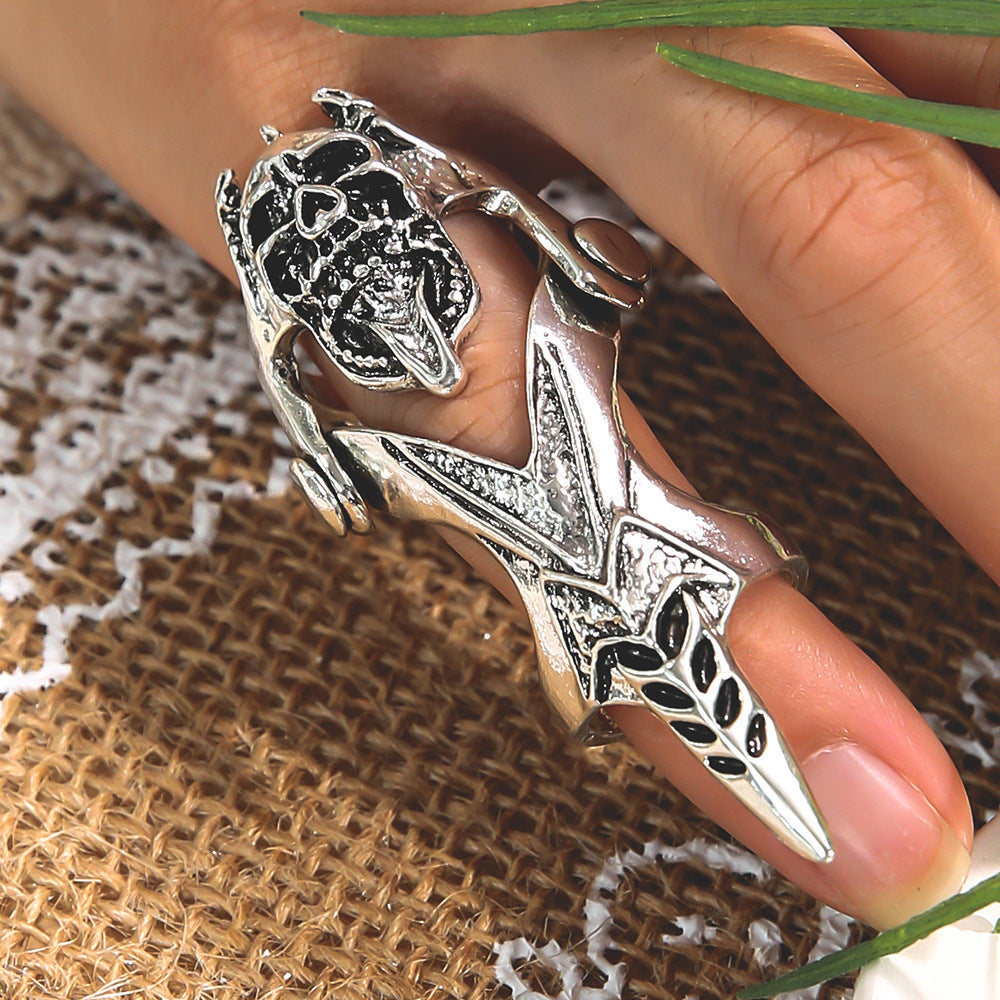 Punk Zircon Skull Rings
