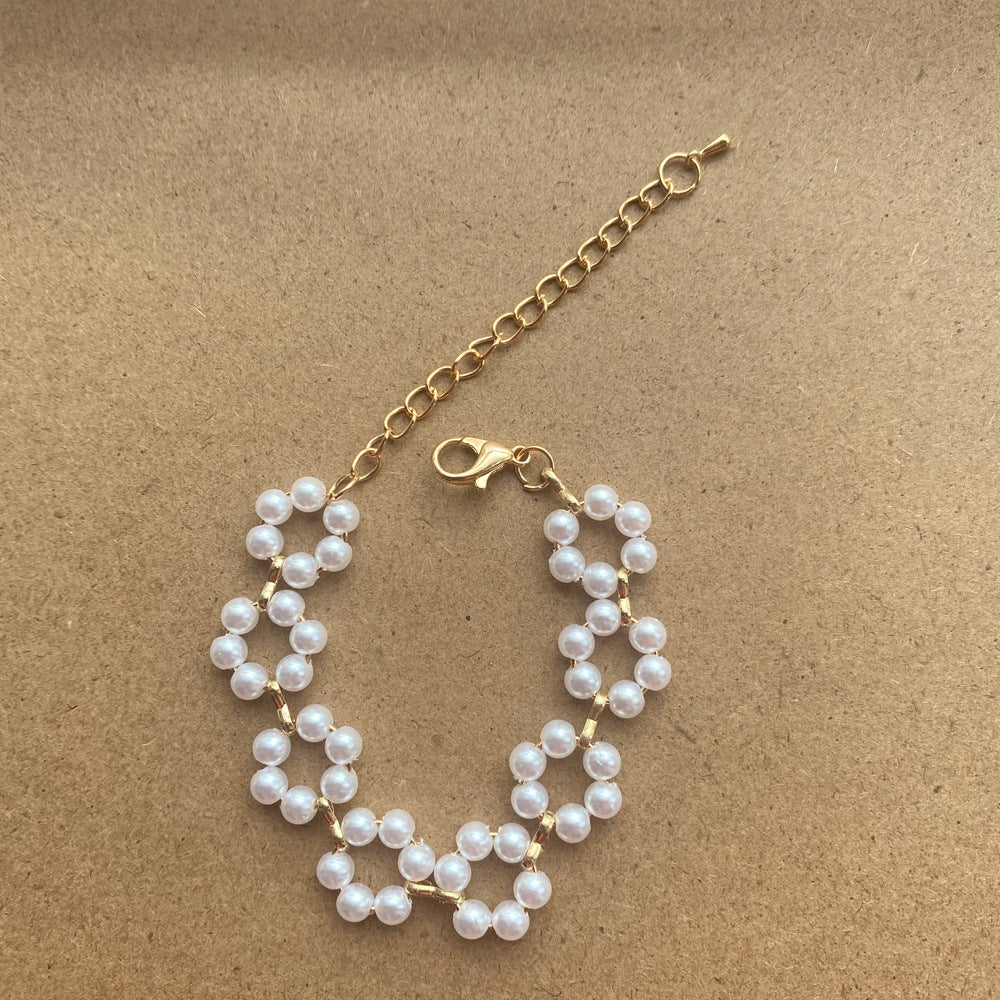 Pearl Necklace Bracelet