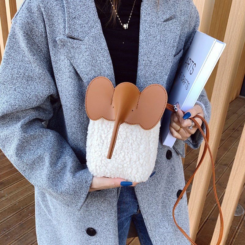 Cute Elephant Trunk Crossbody Shoulder Bags