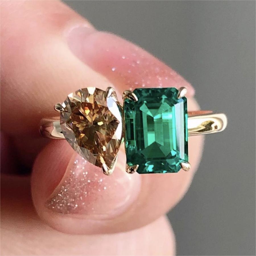 Zircon Square Stone Ring