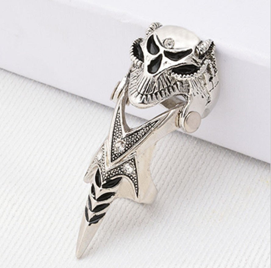 Punk Zircon Skull Rings