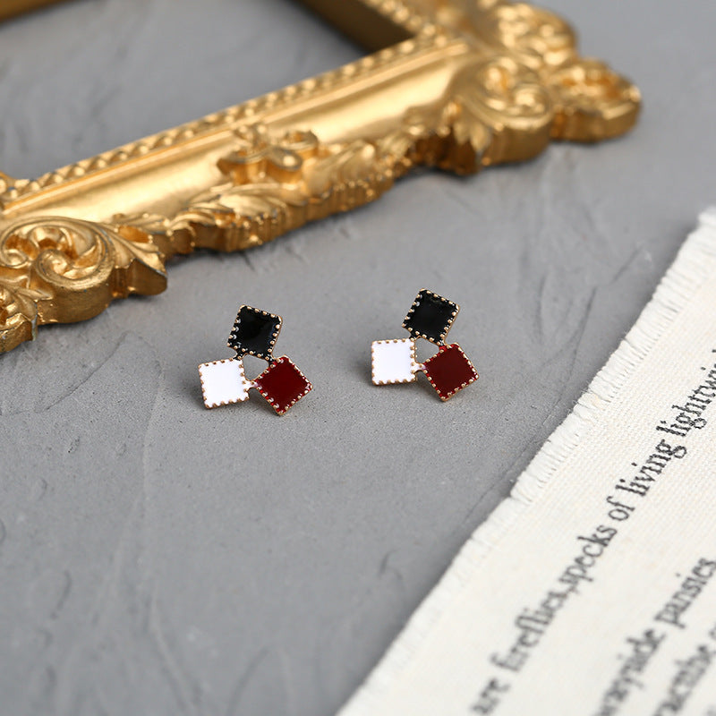 Long Personalized Net Red Earrings