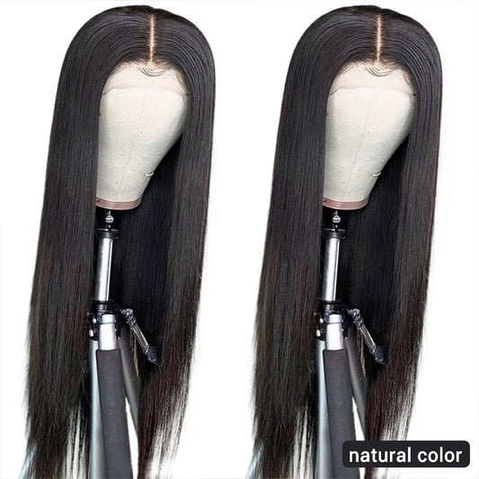 Long Straight Wine Human Hair Wigs