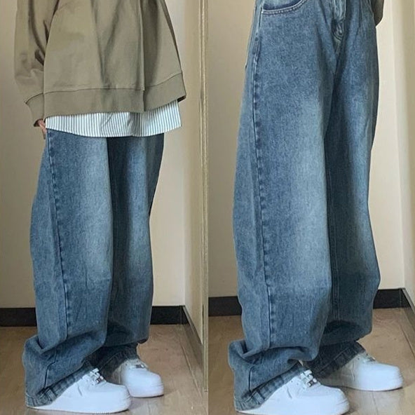 Plus Size High Waist Wide Leg Jeans