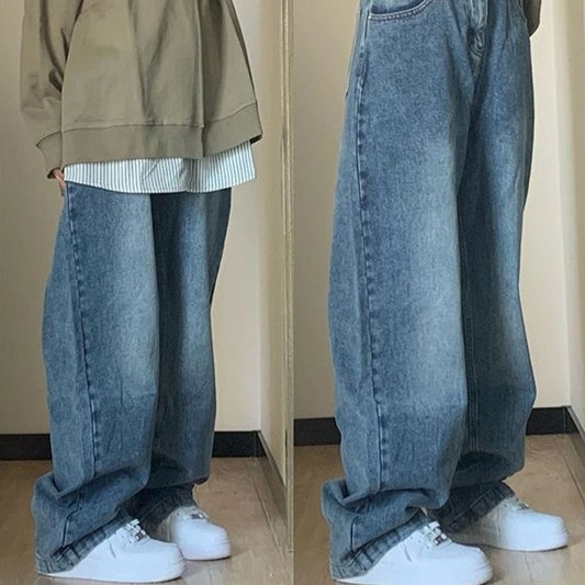 Plus Size High Waist Wide Leg Jeans