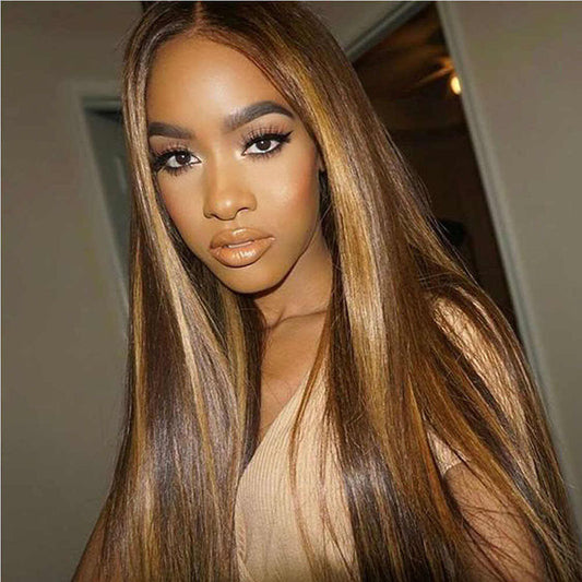 Mid-length Straight Hair Wigs