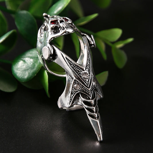 Punk Zircon Skull Rings