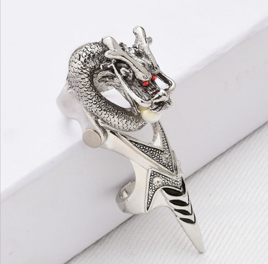 Punk Zircon Skull Rings