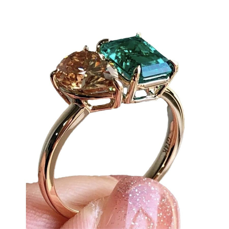 Zircon Square Stone Ring