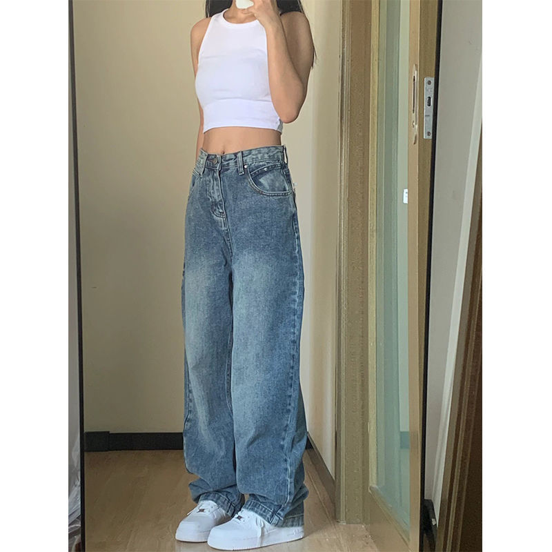 Plus Size High Waist Wide Leg Jeans