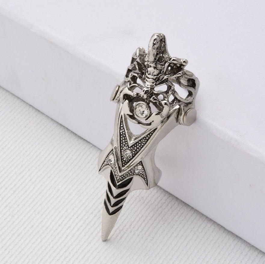 Punk Zircon Skull Rings