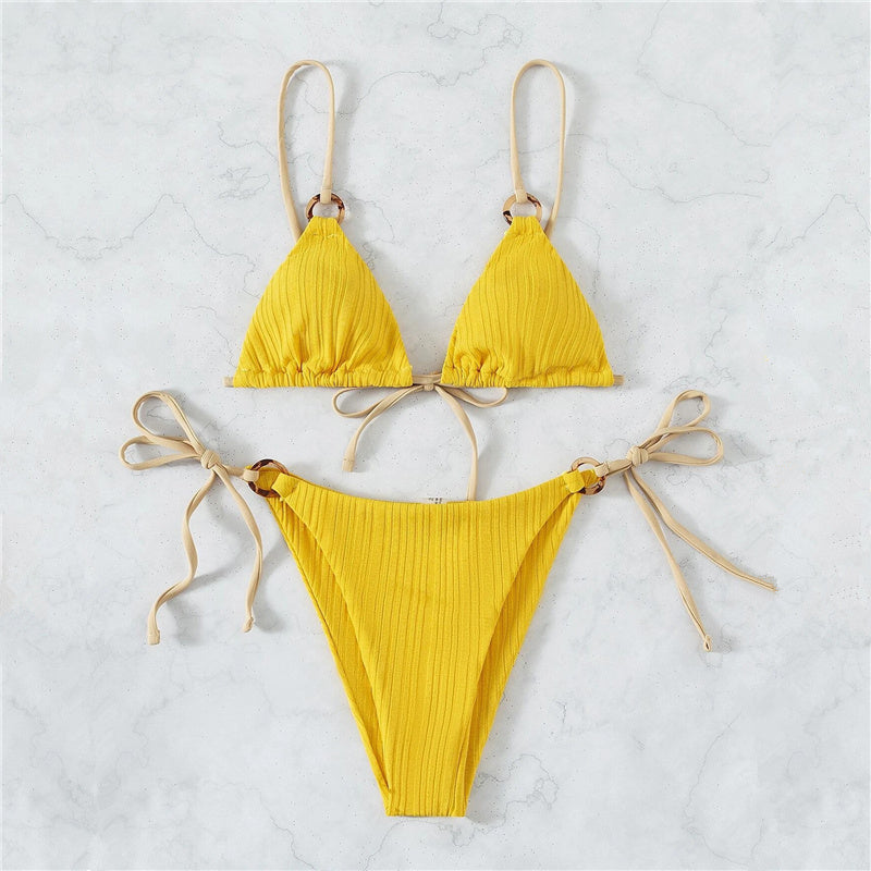 Color Strap Bikini