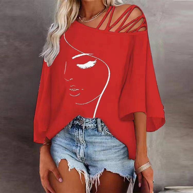 Stitching Loose Casual Tops