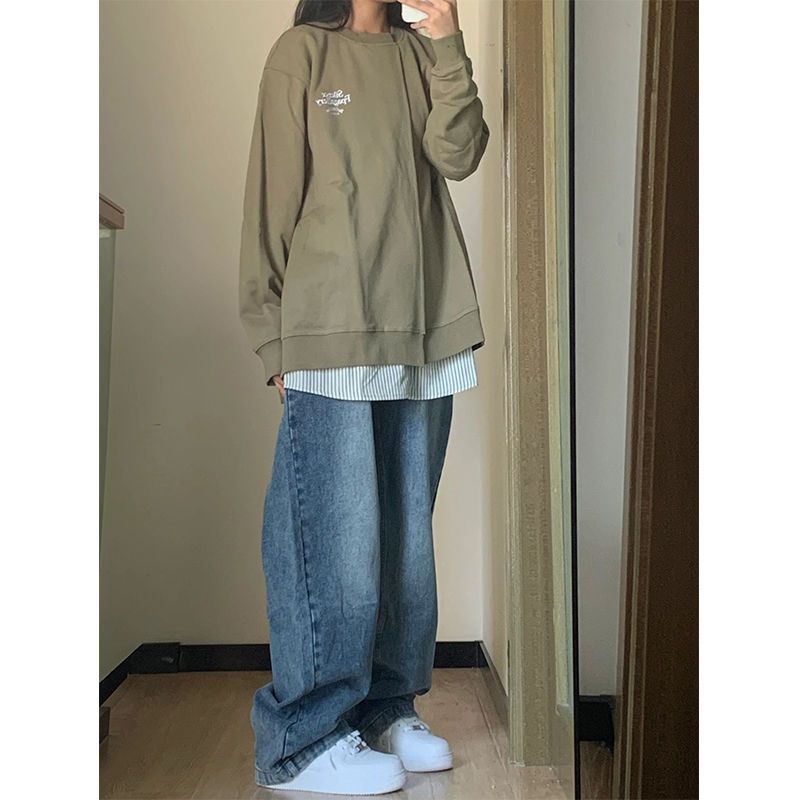 Plus Size High Waist Wide Leg Jeans