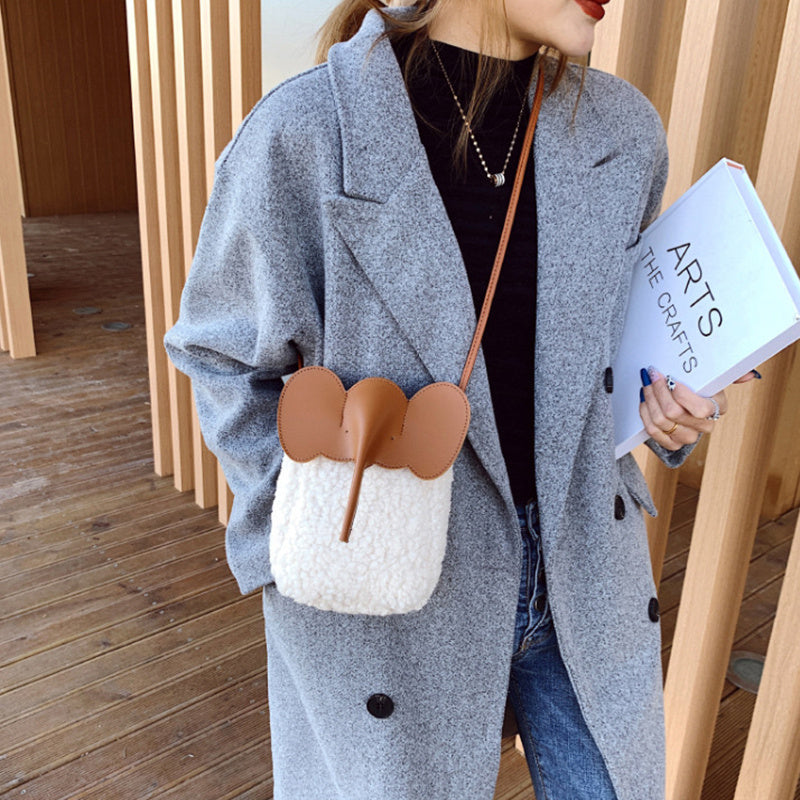 Cute Elephant Trunk Crossbody Shoulder Bags
