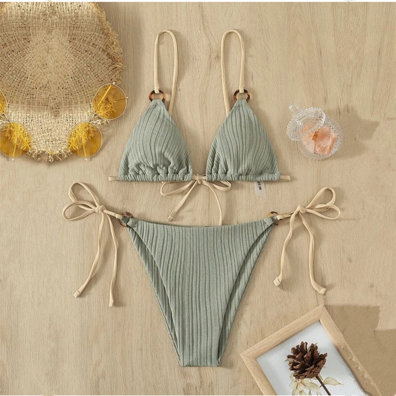 Color Strap Bikini