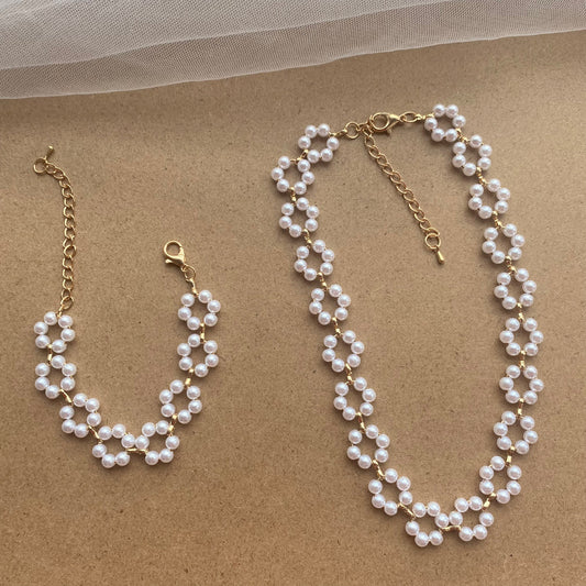 Pearl Necklace Bracelet