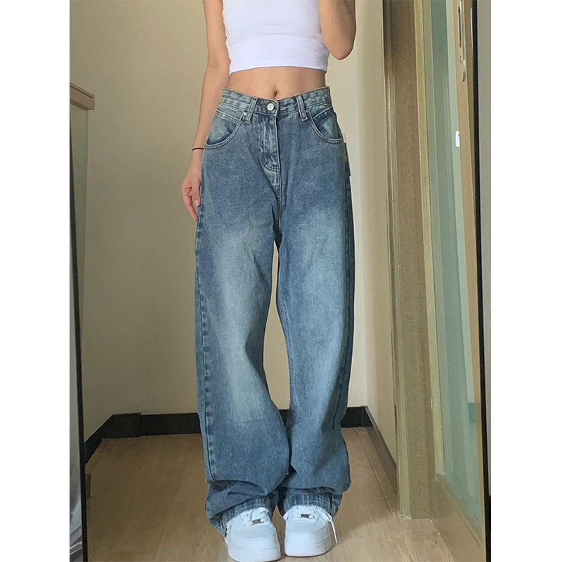 Plus Size High Waist Wide Leg Jeans