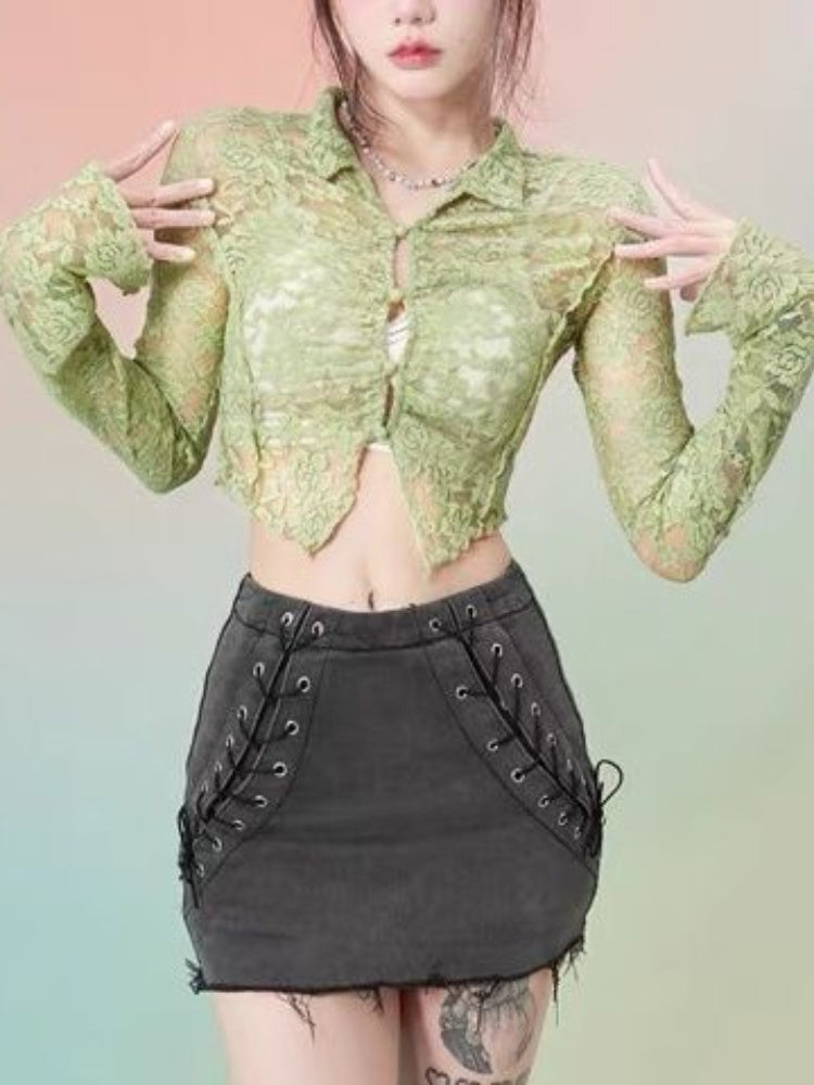 Temperament Long-sleeved Shirt Tops