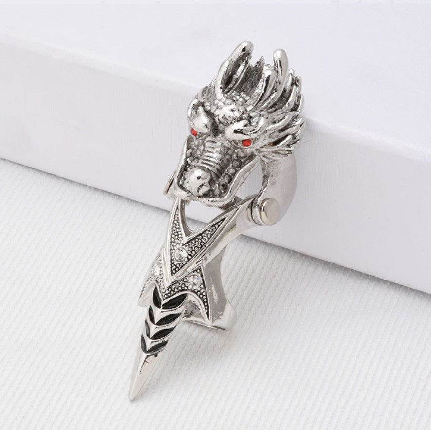 Punk Zircon Skull Rings