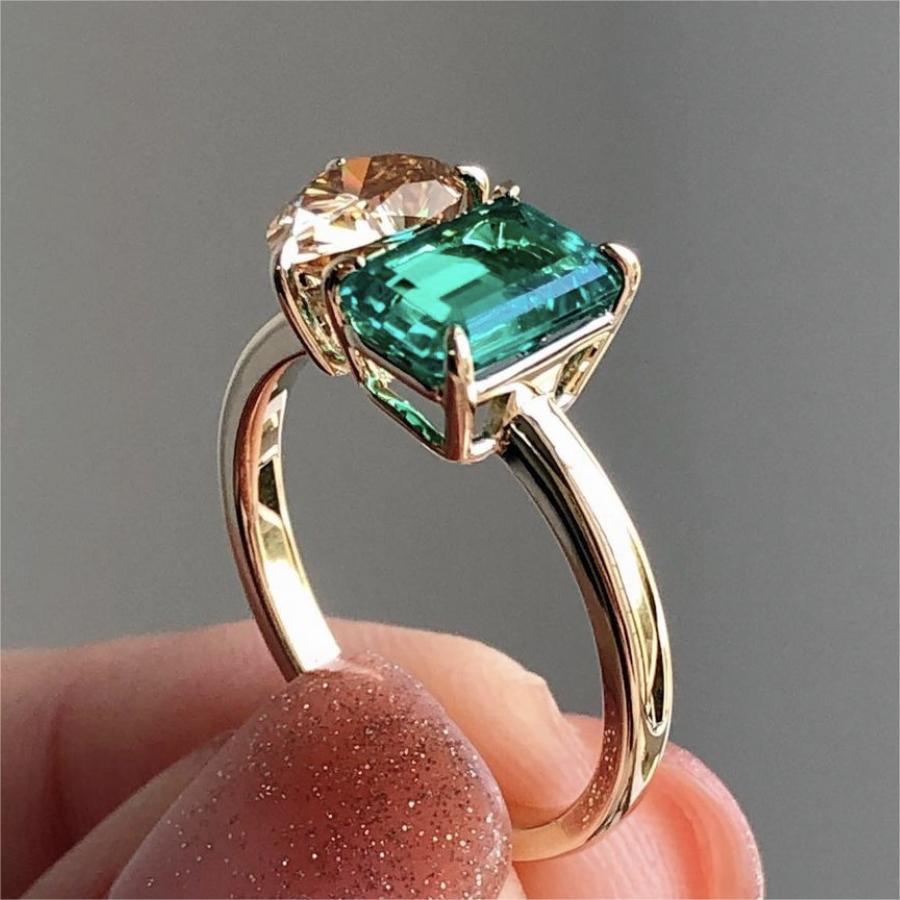 Zircon Square Stone Ring